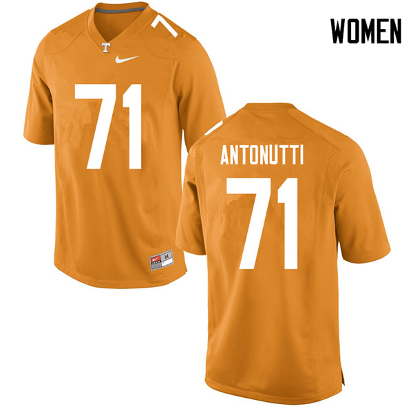 Women #71 Tanner Antonutti Tennessee Volunteers College Football Jerseys Sale-Orange - Click Image to Close